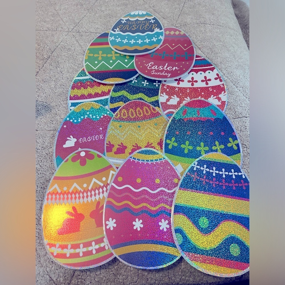 New Easter Egg Yard Decorations (12pk)